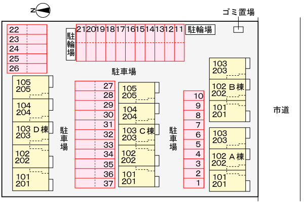 駐車場配置図